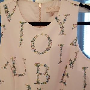 Pink fit and flare dress